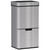 Motion Sensor Rubbish Bin, 3 Compartments Removable Lid Stainless Steel HOMCOM