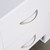  Particle Board 2-Drawer Bedside Table White 