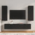 4 Piece TV Cabinet Set Smoked Oak Engineered Wood