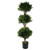 120cm Buxus Triple Ball Artificial Tree UV Resistant Outdoor Topiary