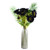 100cm Purple Artificial Sunflower Arrangement Glass Vase