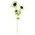 100cm White Artificial Sunflower Arrangement Glass Vase