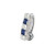 14 Gauge Fancy Gems Stone Dangling Reverse Nvel Ring Body Jewelry Ring