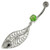 925 Sterling Silver Attractive leaf Belly Button Ring