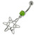 925 Sterling Silver Snow Flake Navel Belly Ring