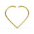 9ct Gold Heart Nose Ring