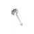 9ct Solid Gold with Clear Round Cubic Zirconia Ball End Nose Stud