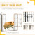 16 Panels Heavy Duty Puppy Play Pen for Small, Medium Dogs 80Hcm