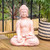  Terracotta Effect 52cm Sitting Garden Buddha