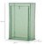 100x50x150cm Greenhouse PE Cover w/ Zipper Roll-up Door Outdoor, Green