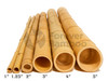 1" D x 72" L Bamboo Poles Natural (25 Poles)
