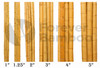 1" D x 72" L Bamboo Poles Natural (25 Poles)