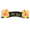 Tiki Bar Yellow Hibiscus Sign
