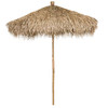 Bamboo and Sea Grass Folding Umbrella 7'