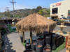 12' Four Pole Tiki Hut, Open Frame, Mexican Thatch Covers