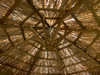 12' Four Pole Tiki Hut, Open Frame, Mexican Thatch Covers