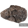 Medium Fiberglass Faux Rock Cover for Garden Landscape - River Brown 12" H x 20" W x 30" L