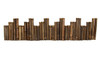 Natural Black Bamboo Border Edging 1.25" D x 8' L (PACK 2)
