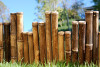 Natural Black Bamboo Border Edging 1.25" D x 8' L (PACK 3)