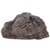 Large Fiberglass Faux Rock Cover for Garden Landscape - River Brown  13" H x 28" W x  30" L