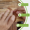 Cordless Coffee Bamboo Reed Blinds, Small 48 in W x 72 in H