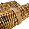 Cordless Coffee Bamboo Reed Blinds, Large 72 in W x 72 in H