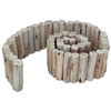 Eucalyptus Wood Border Edging 1.25" D x 6" H x 6' L