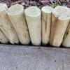 Eucalyptus Wood Border Edging 1.25" D x 6" H x 6' L
