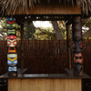 40" Three Face Totem Blue Tiki Mask