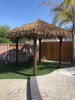 14' Four Pole Tiki Hut,  Closed Frame With Viro Synthetic Mexican Thatch Covers