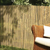 Natural Raw Split Bamboo Slat Fence 6 Ft H x 6 Ft L (2-Pack)