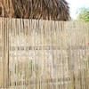 Natural Raw Split Bamboo Slat Fence 6 Ft H x 6 Ft L (2-Pack)