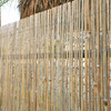 Natural Raw Split Bamboo Slat Fence 6 Ft H x 6 Ft L (2-Pack)
