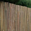 Natural Raw Split Bamboo Slat Fence 6 Ft H x 6 Ft L (2-Pack)