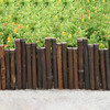 Caramel Brown Bamboo Border Edging  - 7/8" D x 8" H x 23" L (6-Piece Case, Total 11.5FT)