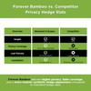 Forever Bamboo vs Competitor Privacy Hedge Slats