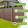 Forever Bamboo_All-Weather Fencing_No-Dig Installation_Attaches to Existing Fences_Privacy Without Construction_Won't Rot or Splinter_Brown
