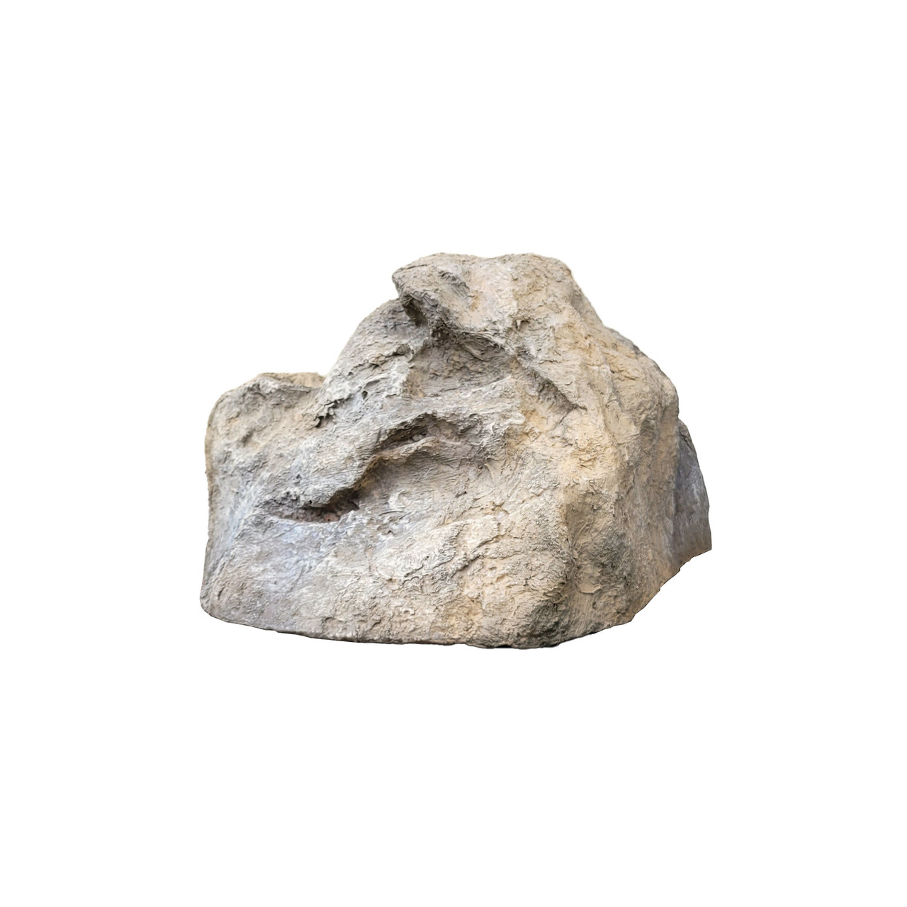 Backyard X-Scapes Outdoor Artificial Landscaping Rock Well Pump Cover Fiberglass Boulder Clay - Small