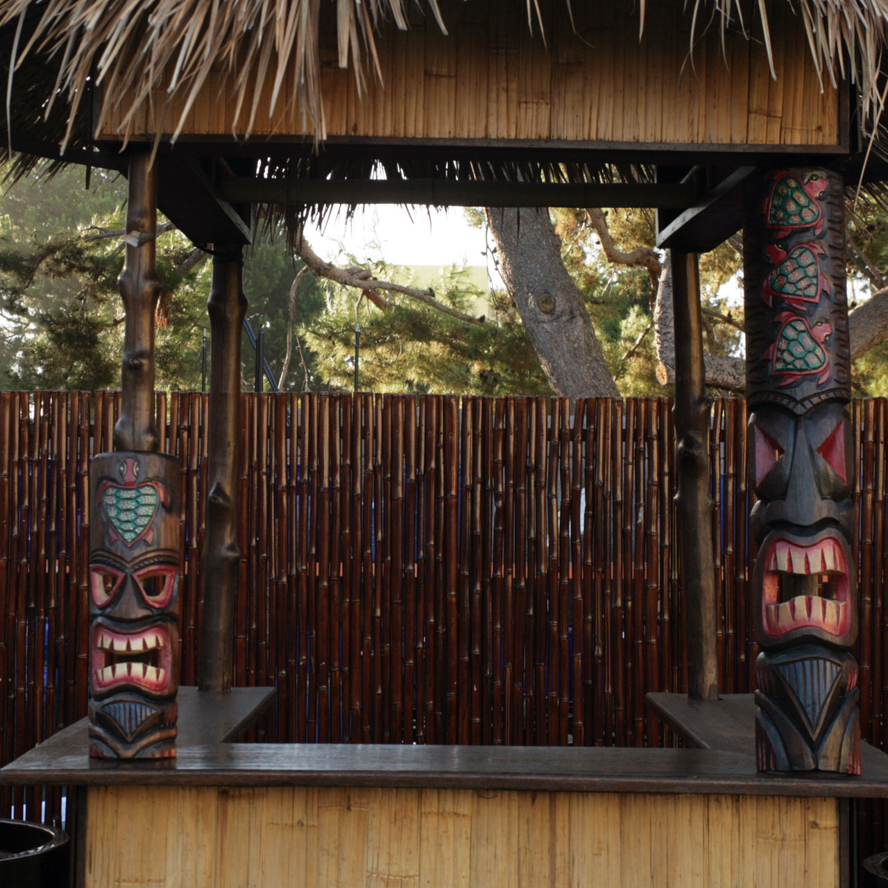 Tribal Tiki Hawaiian Turtle Hono Wood Wall Mask Patio Tropical Bar Decor 20" 