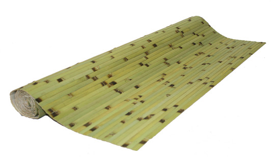 Bamboo Wall Paneling Dark Green Burnt 4' x 8'