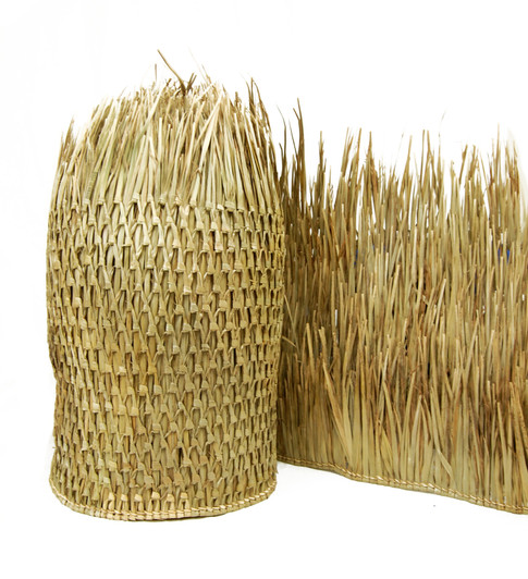 Mexican Palm Thatch Runner Roll 35 H X 60 L Forever Bamboo