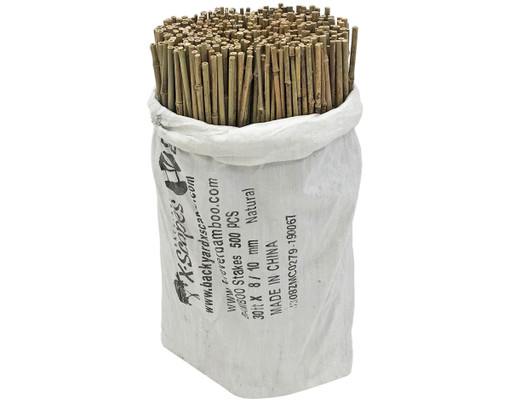 3/8 in D. x 2.5 Ft. L Natural Bamboo Garden Stakes
