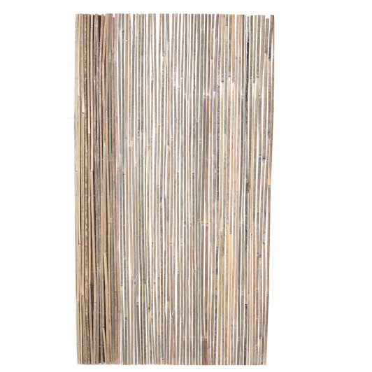 6 ft. H x 16 ft. L Natural Raw Split Bamboo Fencing