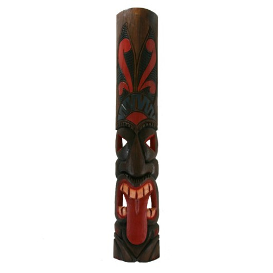 40" Classic Tahitian Tongue Tiki Mask