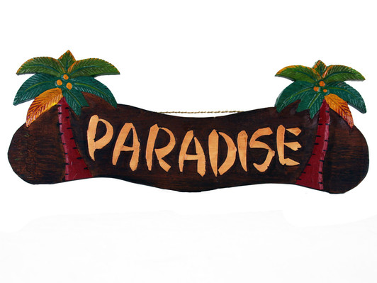 Paradise Palm Tree Sign