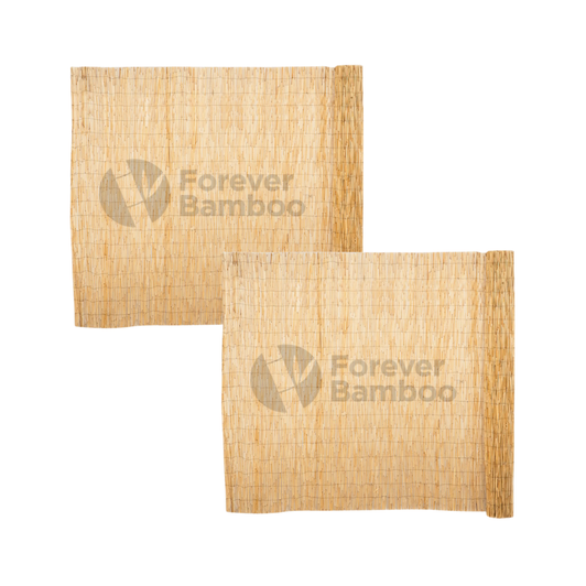 Peeled Reed Natural Fencing - 6ft. H x 16 ft. L (2 Pack, Total 32FT Long)