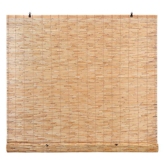 Cordless Natural Bamboo Reed Blinds, Small 48 in W x 72 in H