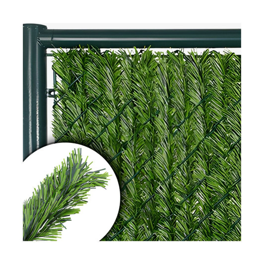 Conifer Hedge Slats for Chain Link Fence_Premium PVC_MAIN