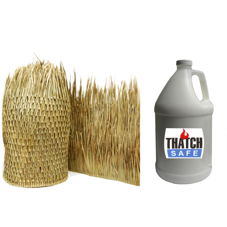 Mexican Palm Thatch Runner Roll 35" H x 30' L