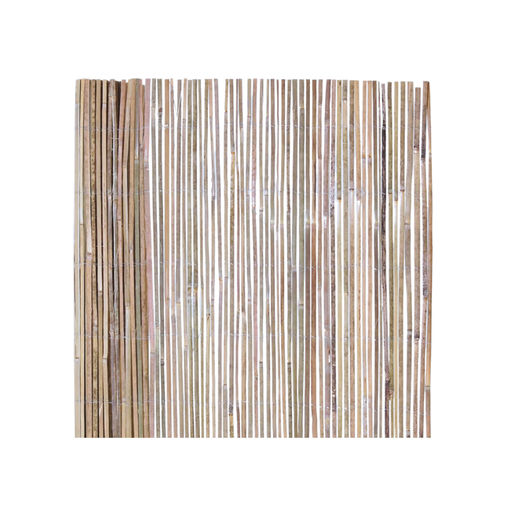 6 ft. H x 16 ft. L Natural Raw Split Bamboo Fencing